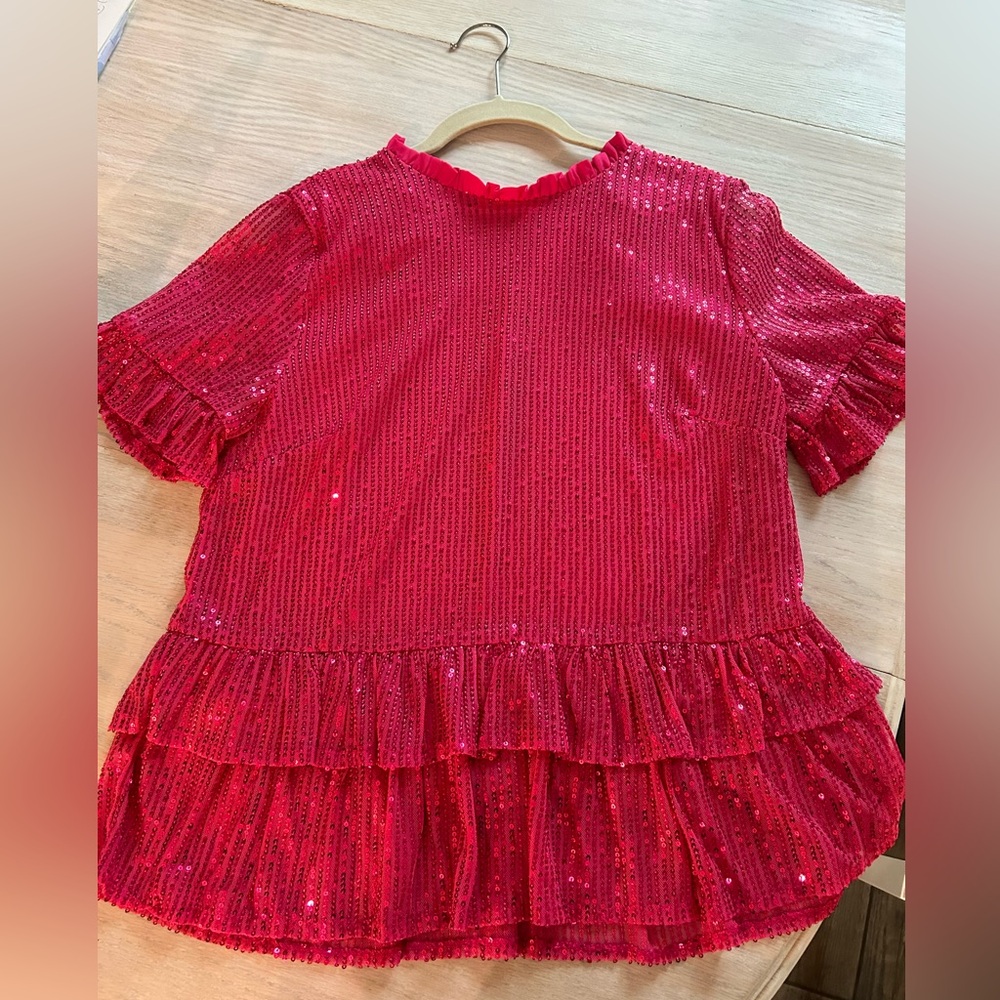 NWOT sequin blouse